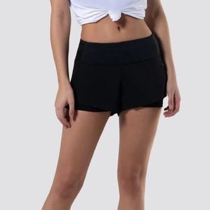 Centric Black HiFlex Running Shorts-Size Large